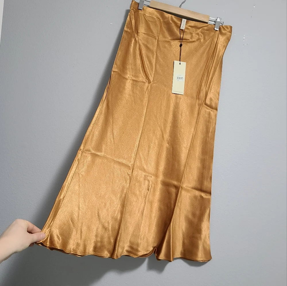 BEC & BRIDGE Lana midi skirt sz 10 in caramel - Picture 8 of 14